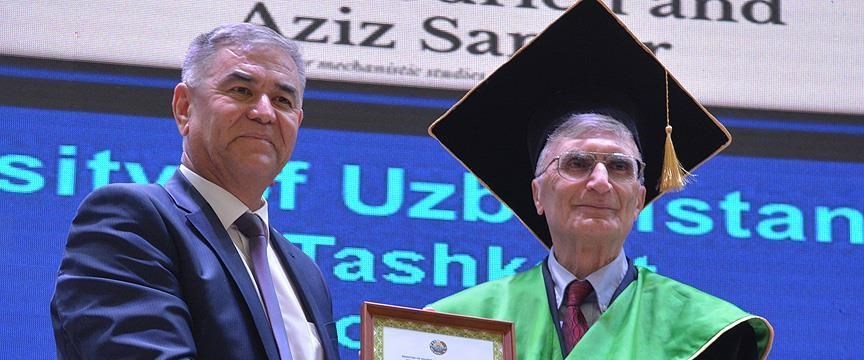 Nobel ödüllü Aziz Sancar’a Özbekistan’da fahri doktora