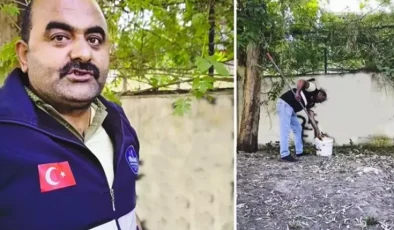 Sevdasını duvara yazan vatandaşa, belediye personelinden tebessüm ettiren mesaj